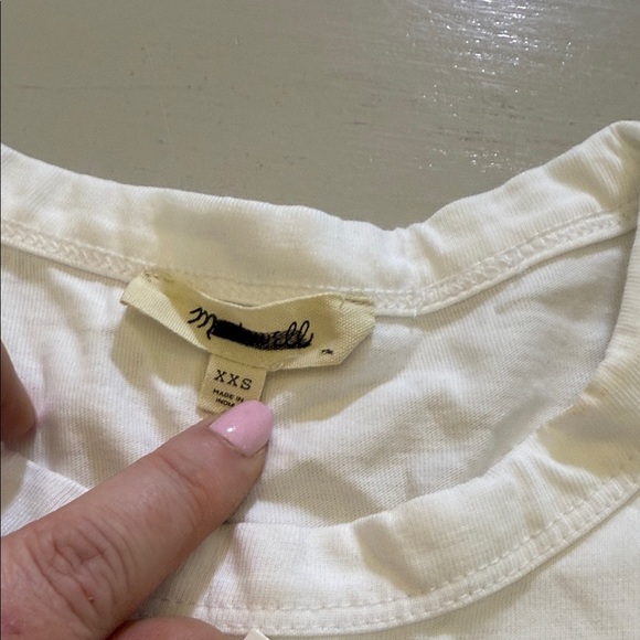 Madewell The Perfect Crewneck Tee in Cotton Size XXS - Picture 10 of 12